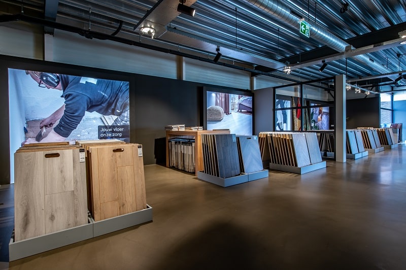 Bergen op Zoom winkel houten vloeren