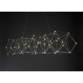 Cosmos hanglamp nikkel + 3x downlight LED