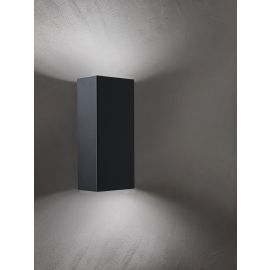 Metallico wandlamp mat zwart